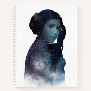 Princess Leia   Space Silhouette Notebook