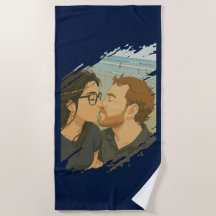 Princess love beach towel