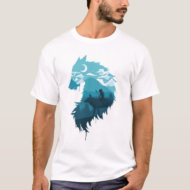 princess mononoke shirt, studio ghibli tee. T-Shirt (Front)