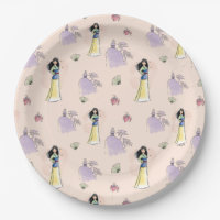 Princess Mulan | Watercolor Stripe Birthday