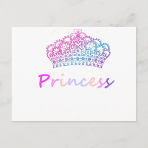 Princess (multi-coloured) postcard