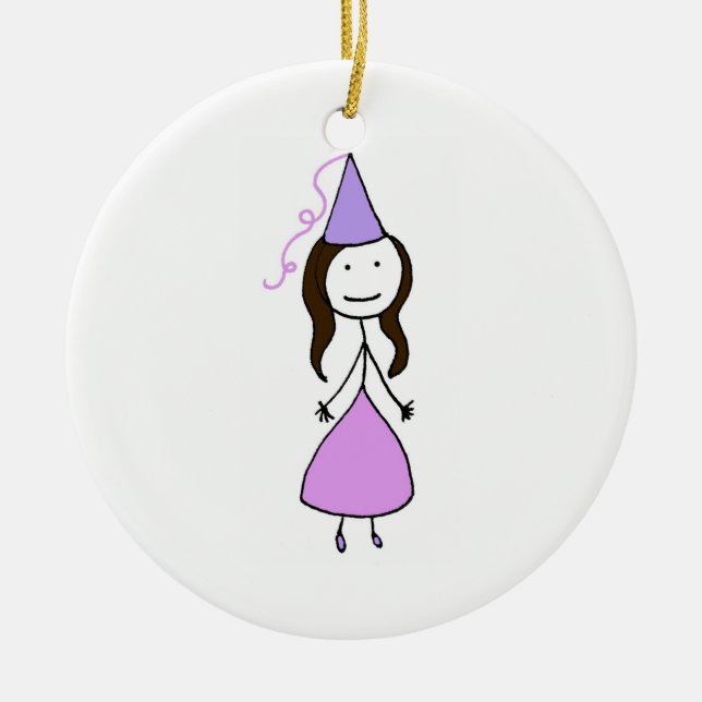 Princess Ninja! Ceramic Ornament (Front)