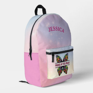 Princess Of First Grade Personalized Name Printed Backpack