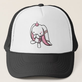 Princess of Hearts White Rabbit Trucker Hat
