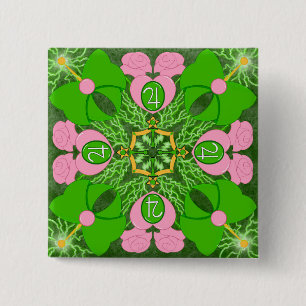 Princess of Jupiter 2 Inch Square Button