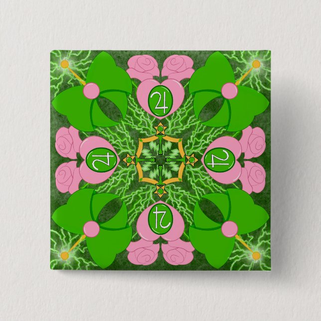 Princess of Jupiter 2 Inch Square Button (Front)