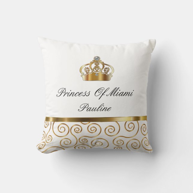 Princess Of Miami Throw Pillow (Front)