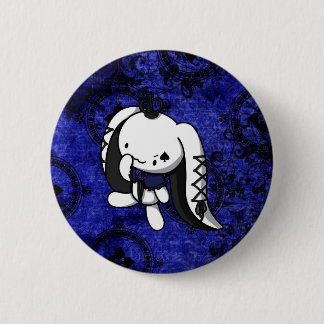 Princess of Spades White Rabbit 2 Inch Round Button