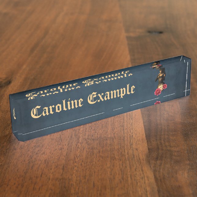 Princess of the Clocks – Keeper of Moonlit Hours.  Nameplate (Side)