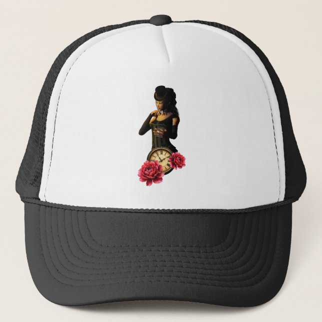 Princess of the Clocks – Keeper of Moonlit Hours.  Trucker Hat (Front)