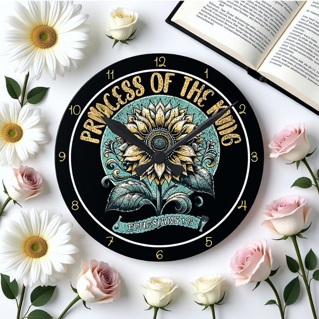 Princess of The King Art Round Clock (Creator Uploaded)