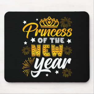 Princess Of The New Year 2026 New Years Eve Firewo Mouse Pad