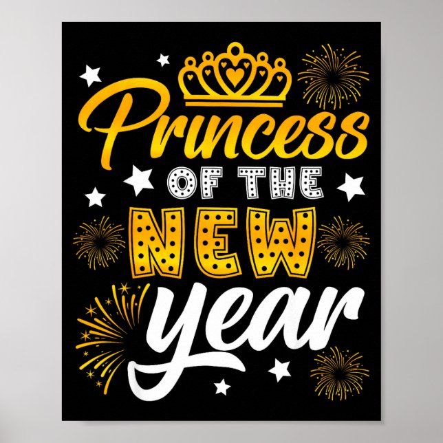 Princess Of The New Year 2026 New Years Eve Firewo Poster (Front)