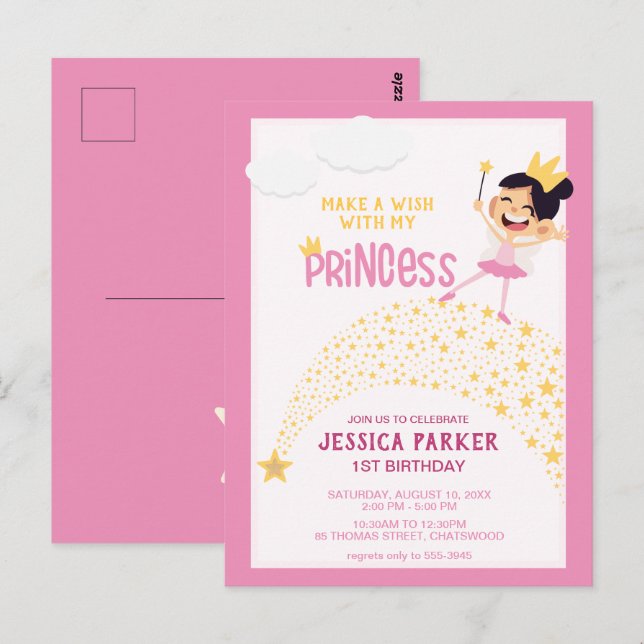 Princess of the Stars, A Magical Wishes Postcard (Front/Back)