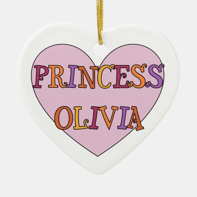 Princess Olivia Ornament (Front)