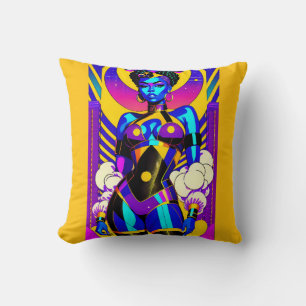 Princess on the Prowl - Ken Gauge Art Throw Pillow