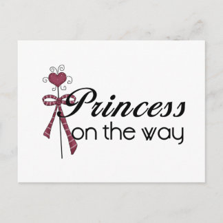 Princess on the Way - Customized Postcard