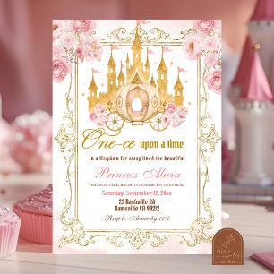 Princess One-ce Upon a Time Birthday Invitation
