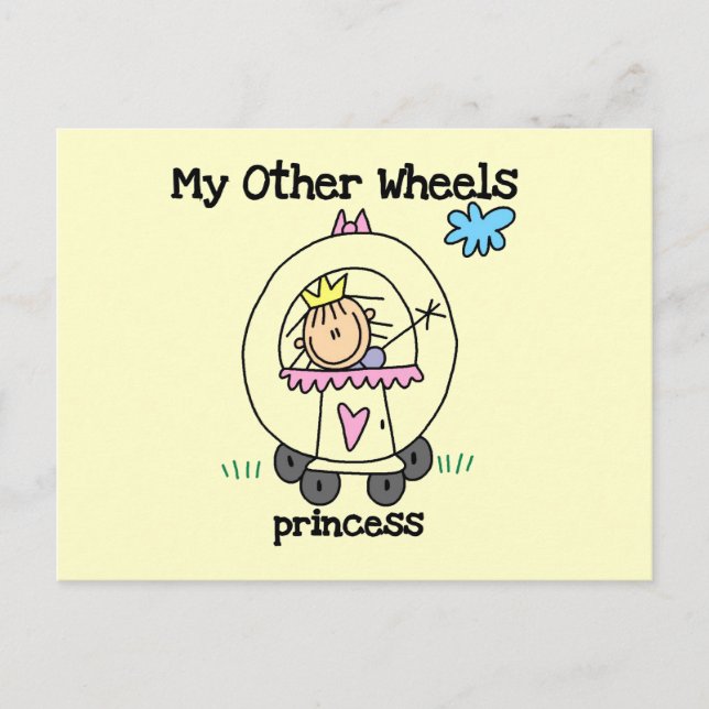 Princess Other Wheels Postcard (Front)