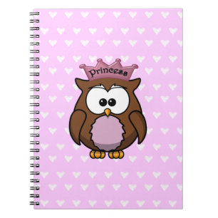 princess owl notebook