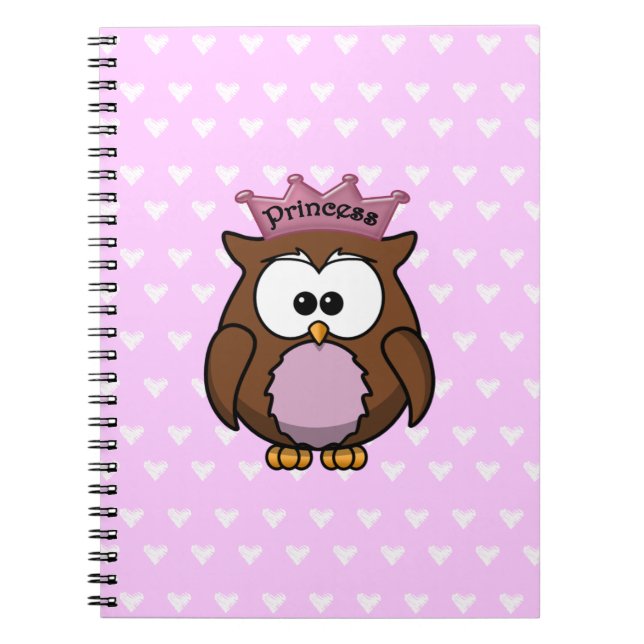 princess owl notebook (Front)