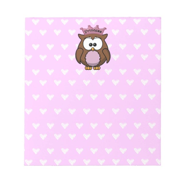 princess owl notepad (Front)