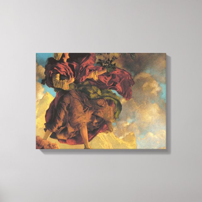 Princess Parizade Bringing Home Maxfield Parrish Canvas Print (Front)