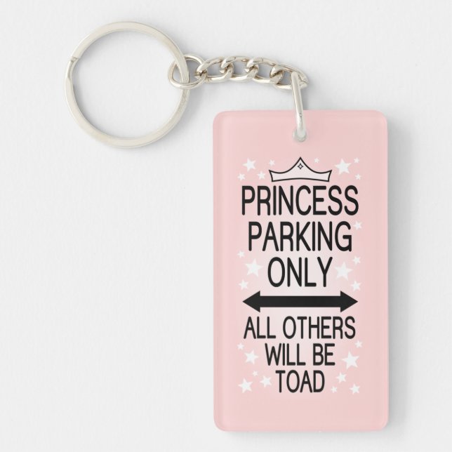 Princess Parking Only Keychain (Front)