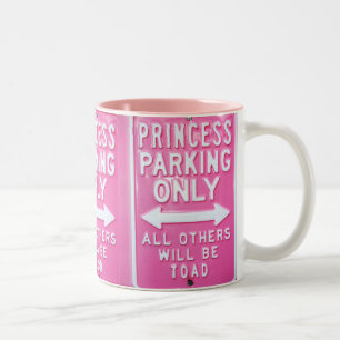 Princess parking Two-Tone coffee mug