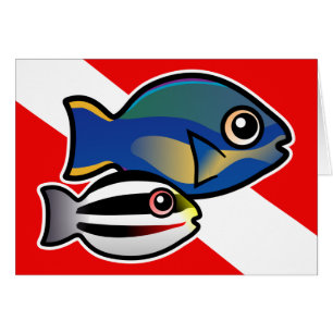 Princess Parrotfish & Baby Dive Flag