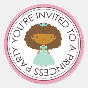 Princess Party Matching Envelope Stickers