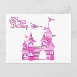 Princess Party-Pink Castle Birthday Invitations