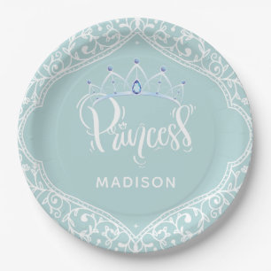 Princess Party Royal Personalized Paper Plate
