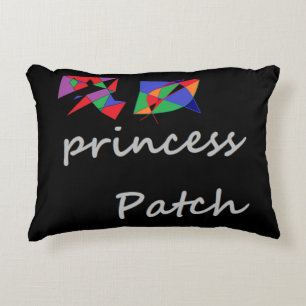 Princess Patch cat love logo in honour her Accent Pillow