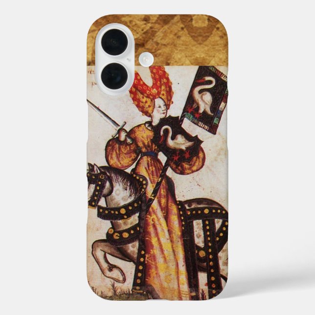 PRINCESS PENTHESILEA AS MEDIEVAL KNIGHT Heraldic  Case-Mate iPhone Case (Back)