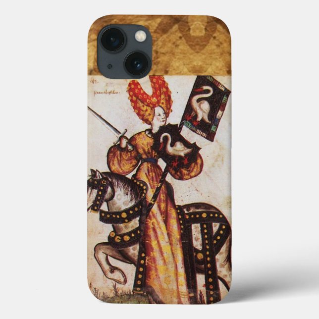 PRINCESS PENTHESILEA AS MEDIEVAL KNIGHT Heraldic  Case-Mate iPhone Case (Back)