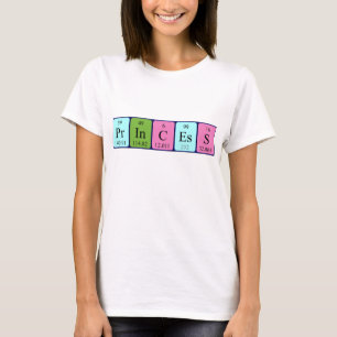 Princess periodic table name shirt
