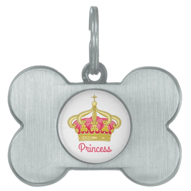 Princess Personalize Pet ID Tag (Front)