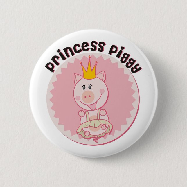 Princess_Piggy 2 Inch Round Button (Front)