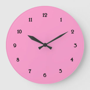 Princess Pink and Black Wall Clock