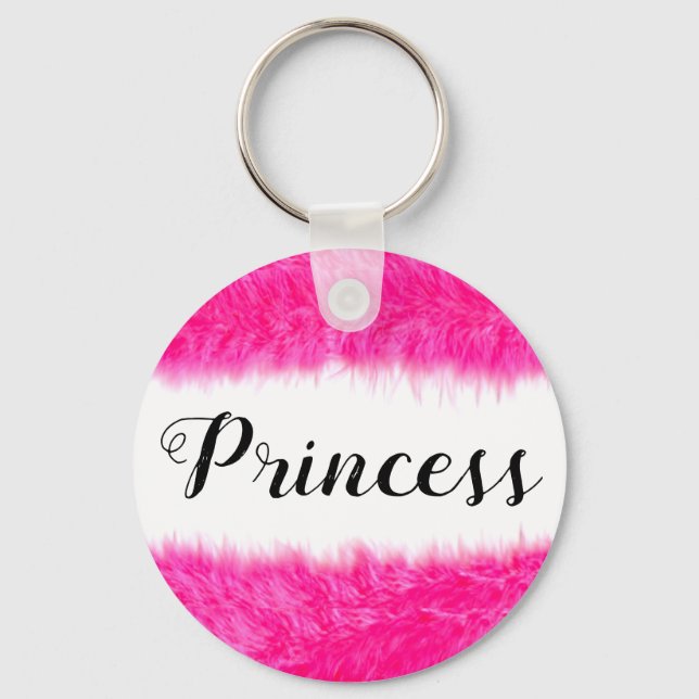 “Princess Pink Fluff” Keychain (Front)