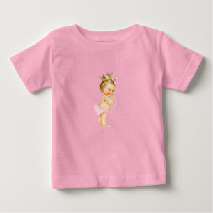 Princess Pink & Gold Baby T-Shirt