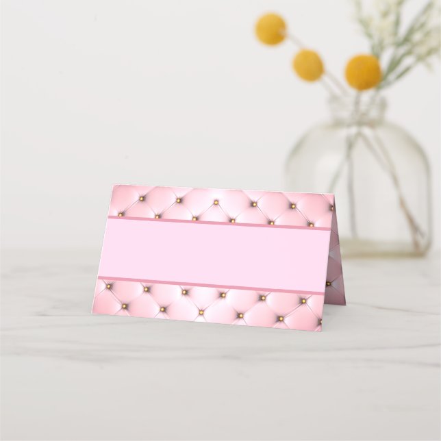Princess Pink Place Cartes (Devant)