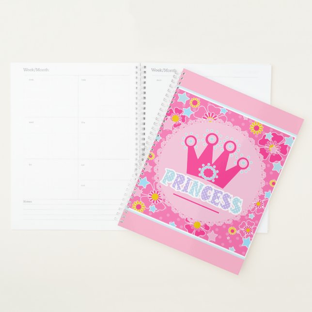 Princess, pink planner (Display)