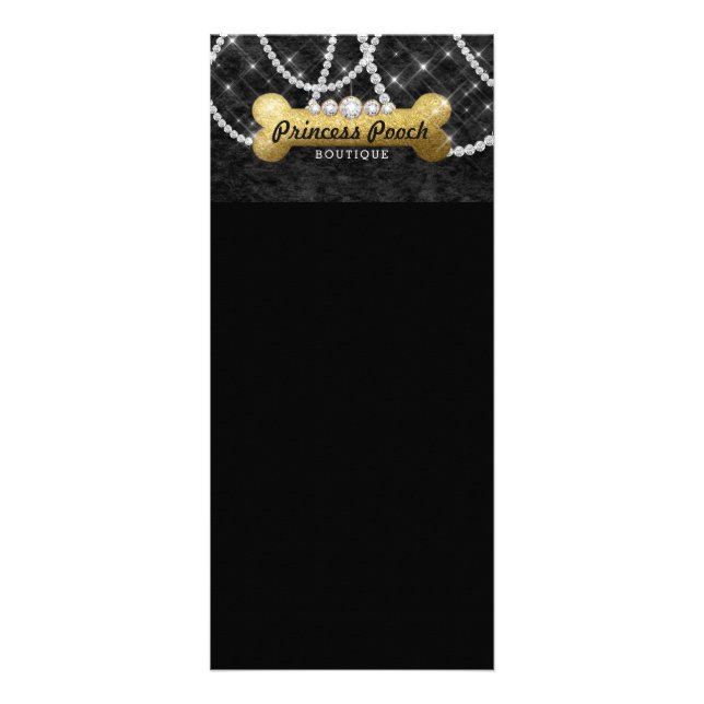 Princess Pooch Dog Bone Care Vet Menu (Back)