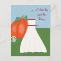Princess Pumpkin Carriage Bridal Shower Invitation
