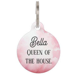 Princess Queen Pet Cat Dog Tag