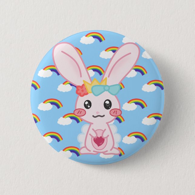 Princess Rainbow Pin (Front)