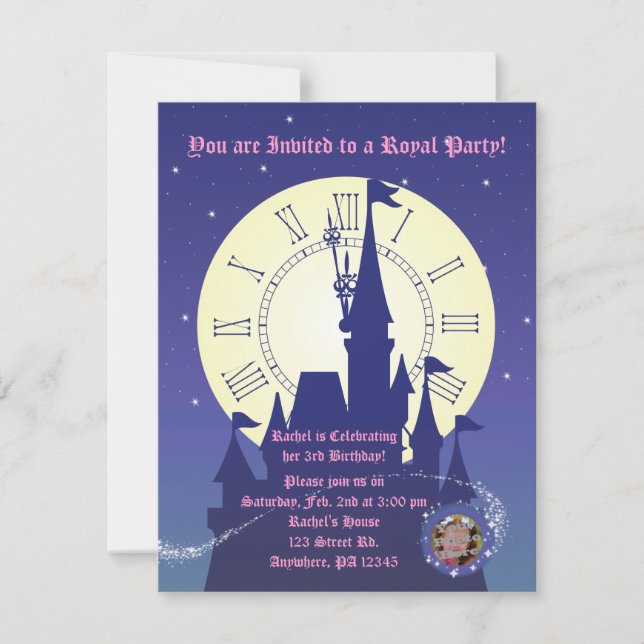 Princess Royal Birthday Party Invitation (Front)