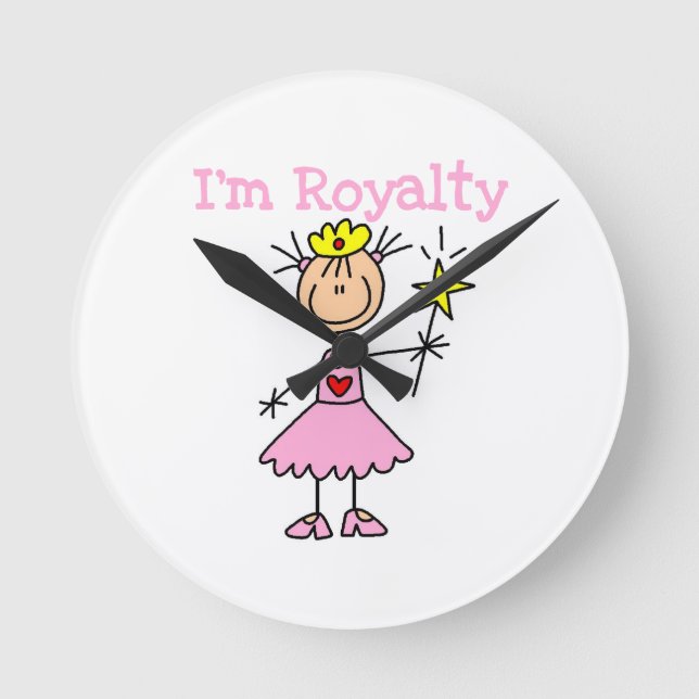 Princess Royalty Round Clock (Front)